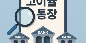 고이율통장비교